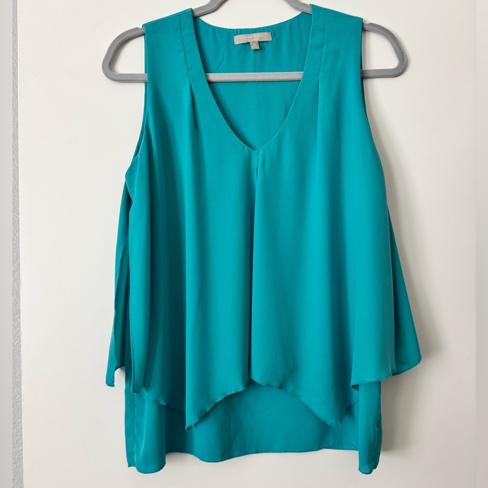 Joan Vass Sleeveless Flowy Top